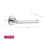 Delta Lyndall 3-Piece Chrome Bath Hardware Set: 24 in. Towel Bar, Towel Ring, and Toilet Paper Holder thumbnail 5