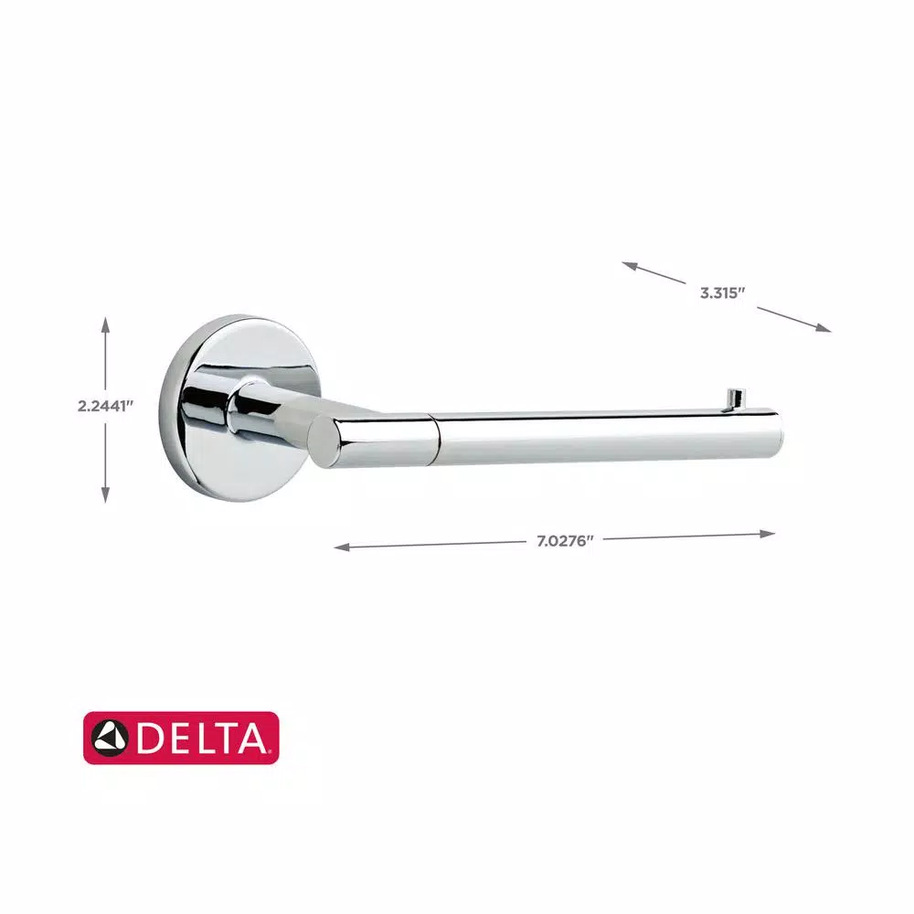 Delta Lyndall 3-Piece Chrome Bath Hardware Set: 24 in. Towel Bar, Towel Ring, and Toilet Paper Holder