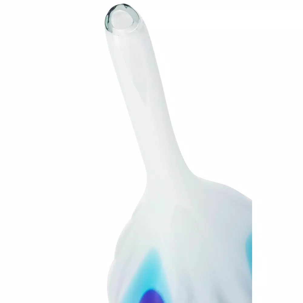 IMAX Toledo White Glass Amphora Vases, Set of 3