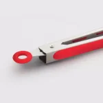 ExcelSteel 12 in. Stainless Steel Tongs with Red Silicone Tips, Stay-Cool Handle (Set of 2) thumbnail 3