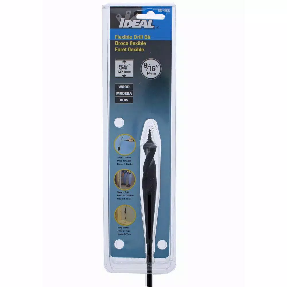 Ideal 9/16 in. x 54 in. Flexible Installer Drill Bit with 3/16 in. Shank