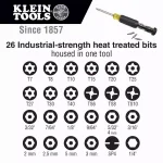 Klein Tools 27-in-1 Multi-Bit Tamperproof Screwdriver with Nut Driver thumbnail 3