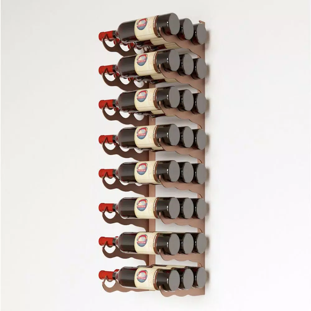 DI PRIMA USA Eagle Edition 24-Bottle Wall Mounted Triple Row Wine Rack