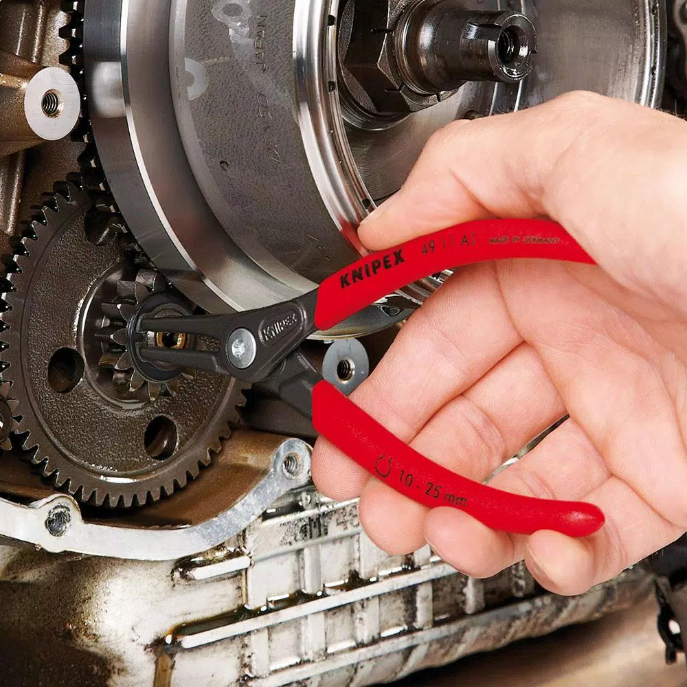 KNIPEX 4-Piece Precision Snap Ring Pliers Set with Tool Roll
