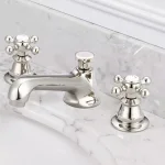 Water Creation Century Classic 8 in. Widespread 2-Handle Bathroom Faucet, Polished Nickel PVD with Pop-Up Drain thumbnail 2