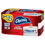 Charmin Ultra Strong 2-Ply Toilet Paper, 12 Super Mega Rolls thumbnail 3