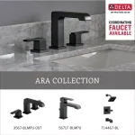 Delta Ara 24 in. Single Towel Bar, Matte Black thumbnail 4