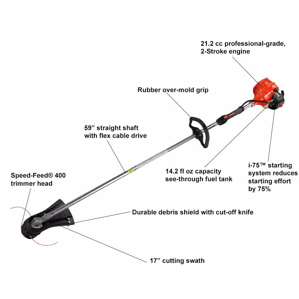 ECHO SRM-225I 21.2 cc 2-Stroke Gas Straight Shaft Trimmer