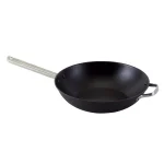 ExcelSteel 13 in. Cast Iron Chinese Wok with Assist Handle, Induction Ready thumbnail 2