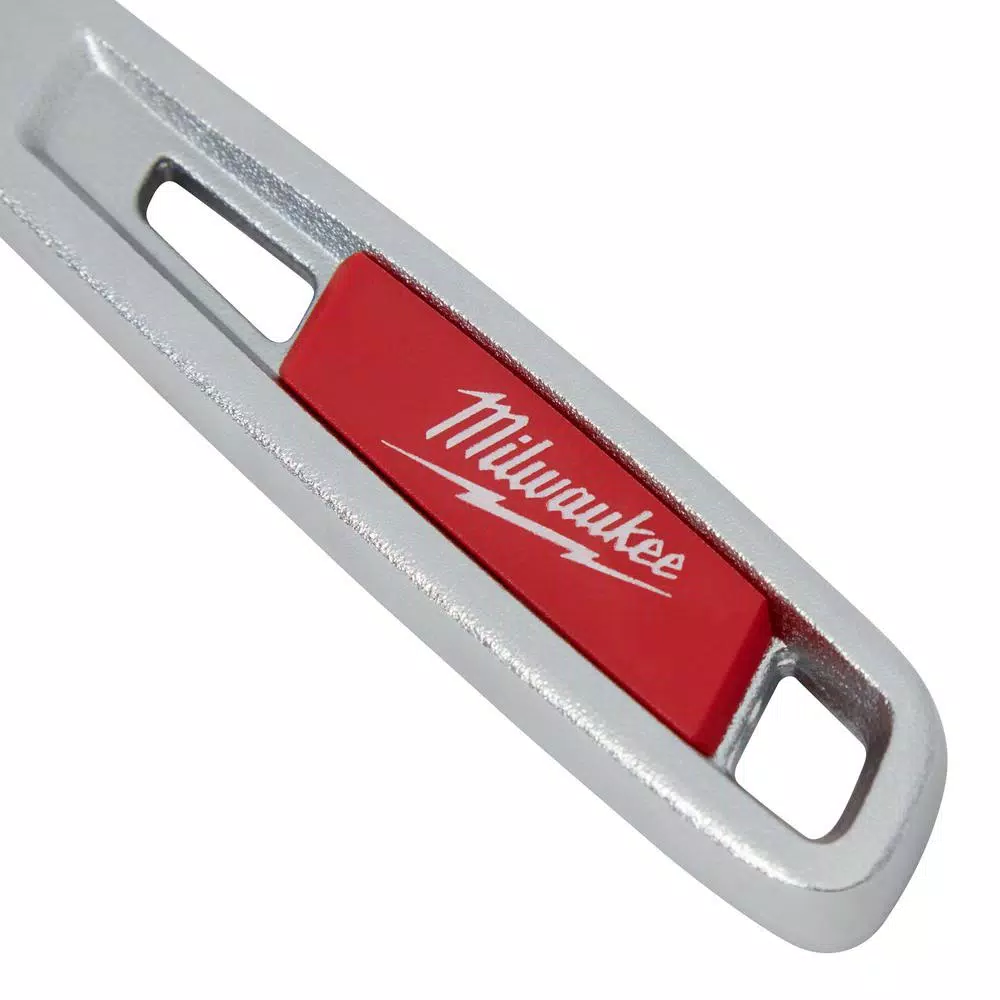 Milwaukee 8 in. Wide Jaw Adjustable Wrench, Chrome-Plated Steel, 48-22-7508