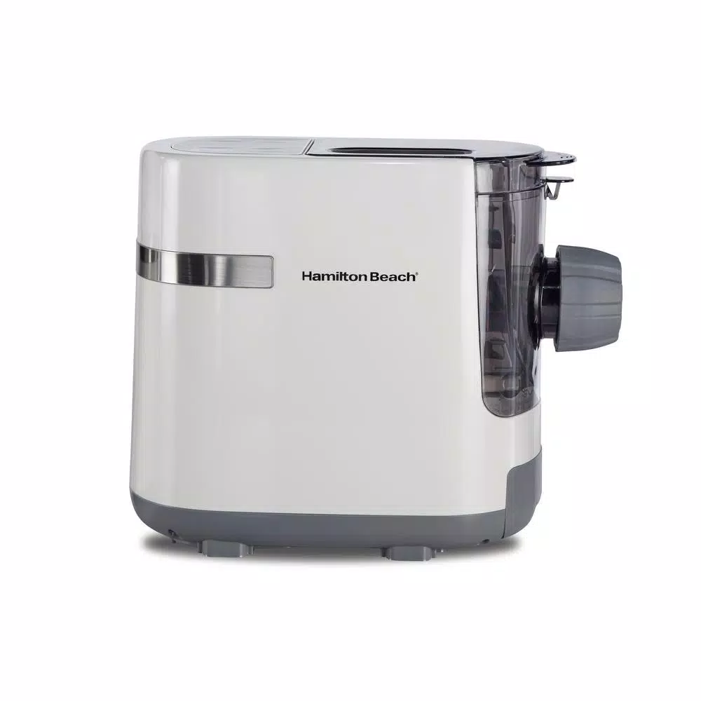 Hamilton Beach Electric Pasta Maker with Internal Scale, 7 Shapes, White