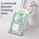 Babyloo Sterdy Potty Training Booster Seat with Adjustable Height and Removable Cushion - Mint Green thumbnail 6