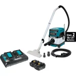 Makita 18V X2 LXT Cordless/Corded 2.1 Gal. HEPA Dry Dust Extractor Vacuum Kit thumbnail 2