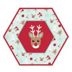 Sugar Plum Party SugarPlum Collection Holly Jolly Hexagon Paper Dinner Plates, 16-Piece Set thumbnail 1