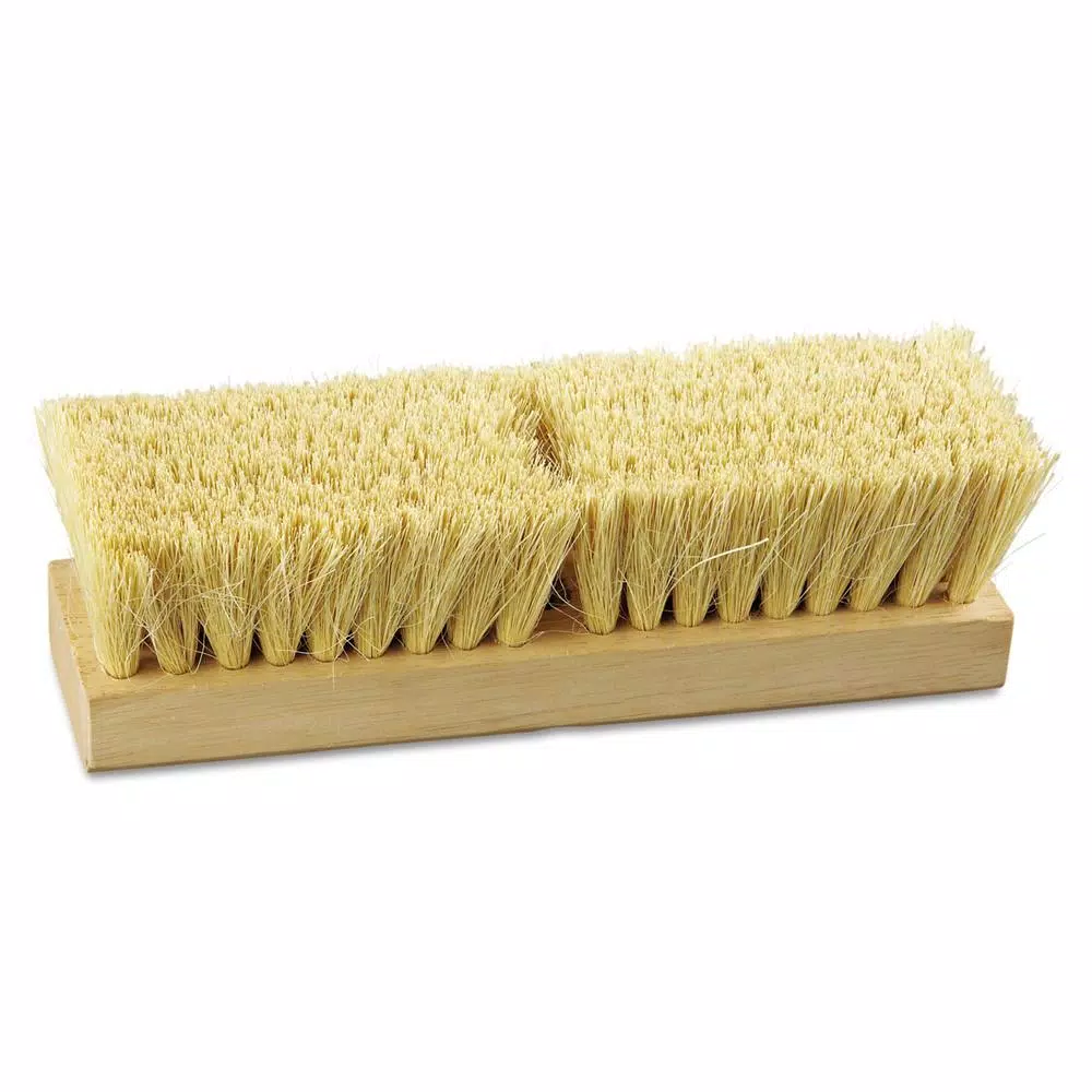 ProLine 10 in. Tampico Bristle Deck and Acid Brush Head with Hardwood Block