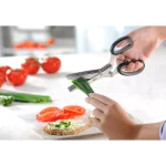 GEFU Stainless Steel Herb Scissors with 5 Blade Pairs and Cleaning Comb thumbnail 3