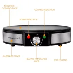 MegaChef Mega Chef 12-Inch Stainless Steel Electric Crepe and Pancake Maker Griddle, 1200W thumbnail 3