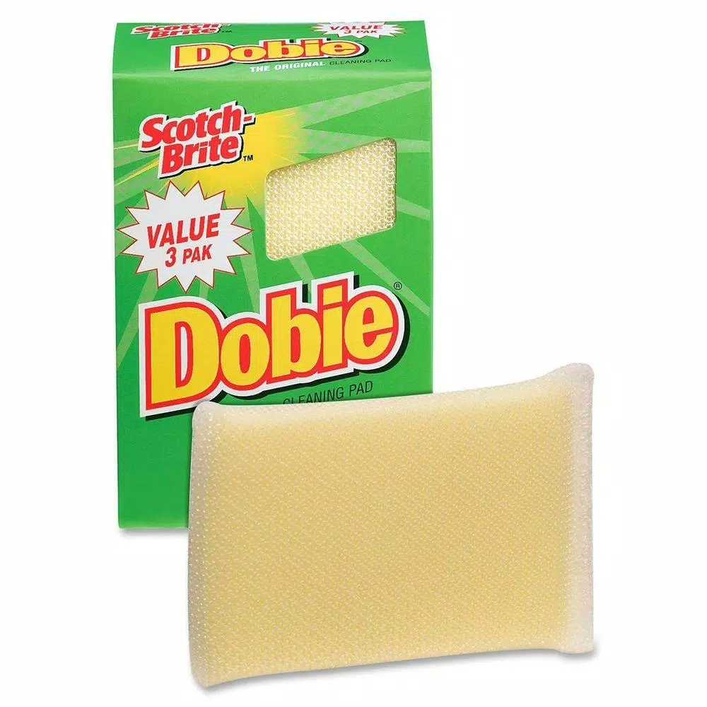 Scotch-Brite Dobie All-Purpose Scouring Cleaning Pads, Non-Abrasive, 3-Pack