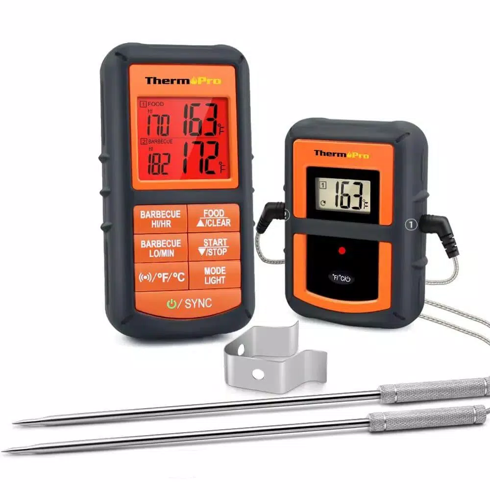 ThermoPro TP-08 Dual Probe Wireless Digital Meat Thermometer for BBQ, Smoker, Grill, and Oven
