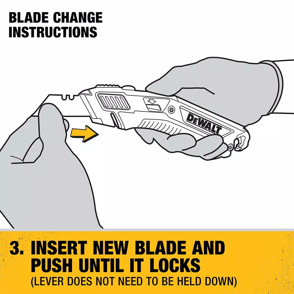 DEWALT Retractable Utility Knife with Deadbolt Blade Mechanism