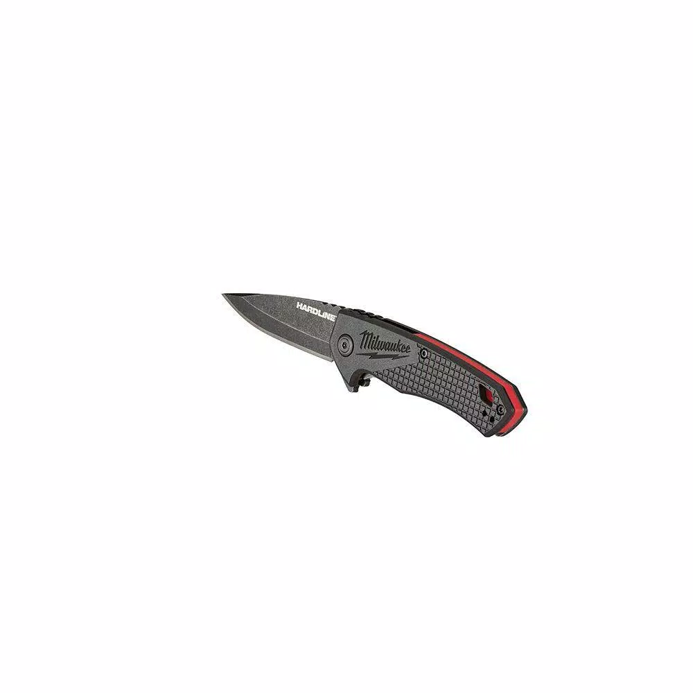 Milwaukee Hardline 2.5 in. D2 Steel Smooth Blade Folding Pocket Knife