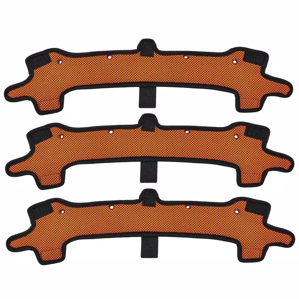 Ergodyne Skullerz 8984 Orange Hard Hat Replacement Sweatband, 3-Pack