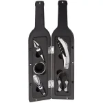 Ozeri 5-Piece Wine Accessory Set - Wine Bottle Shaped Corkscrew & Tool Kit thumbnail 1