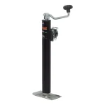 CURT Pipe-Mount Swivel Trailer Jack with Top Handle, 2,000 lbs. Capacity, 15 in. Travel thumbnail 1