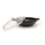 BergHOFF GEM 12.5 in. Cast Aluminum Nonstick Wok with Glass Lid, Induction Compatible thumbnail 3