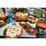 Acaciaware 6-Piece Handcrafted Acacia Wood Oval Serving Tray Set thumbnail 3