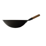 SPT 15.75 in. Cool Roll Iron Wok, Induction Ready, Black thumbnail 2