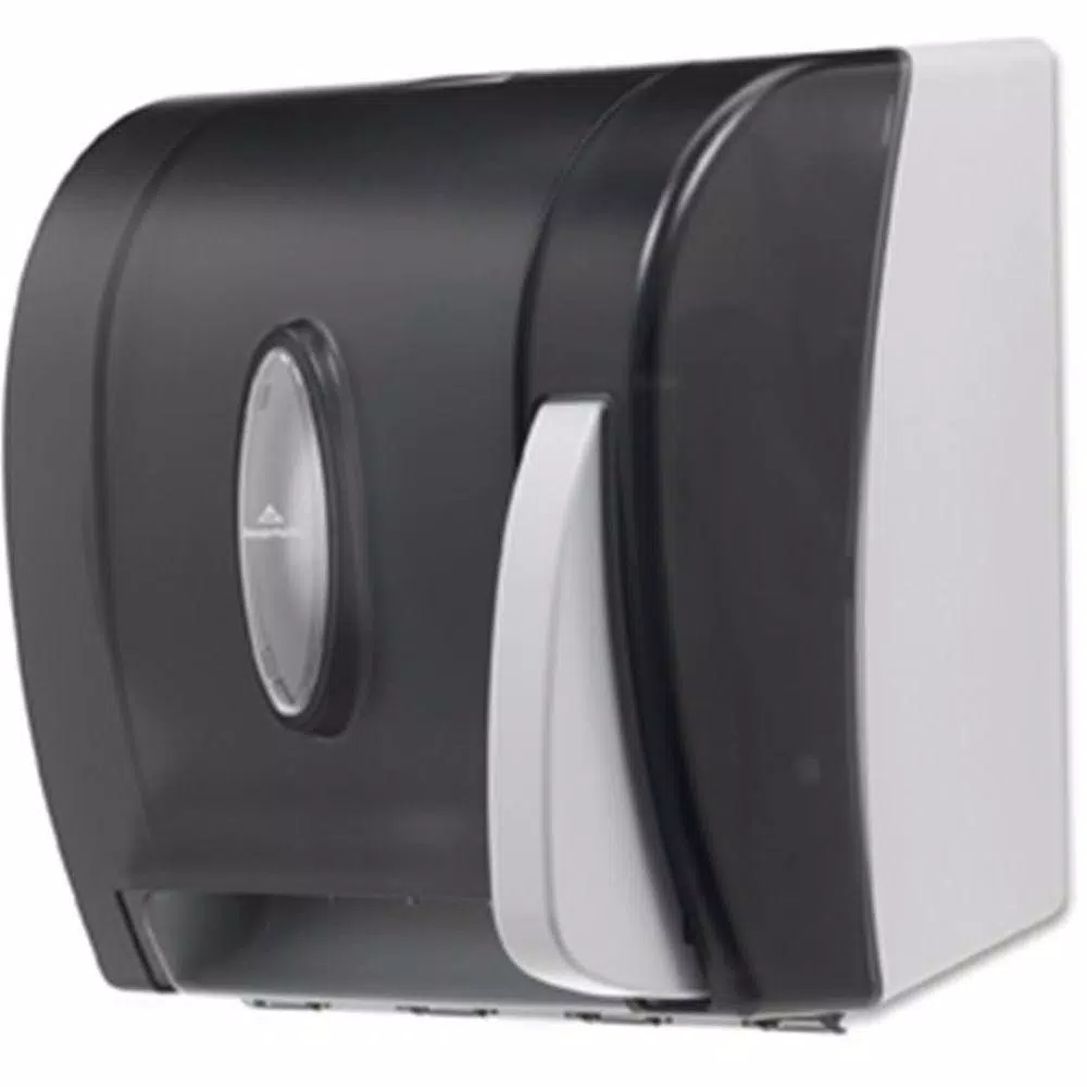 Georgia-Pacific Translucent Smoke Push Paddle Non-Perforated Roll Paper Towel Dispenser