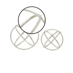 LITTON LANE Silver Nickel Aluminum Ring Decorative Orbs, Set of 2 - Modern Geometric Sculptures thumbnail 3