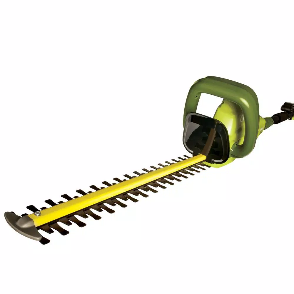 Sun Joe 4.5 Amp Electric Multi-Tool Lawn Care System - Hedge Trimmer, String Trimmer, and Garden Tiller