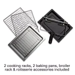 Hamilton Beach Countertop Convection Oven with Rotisserie, Black thumbnail 4
