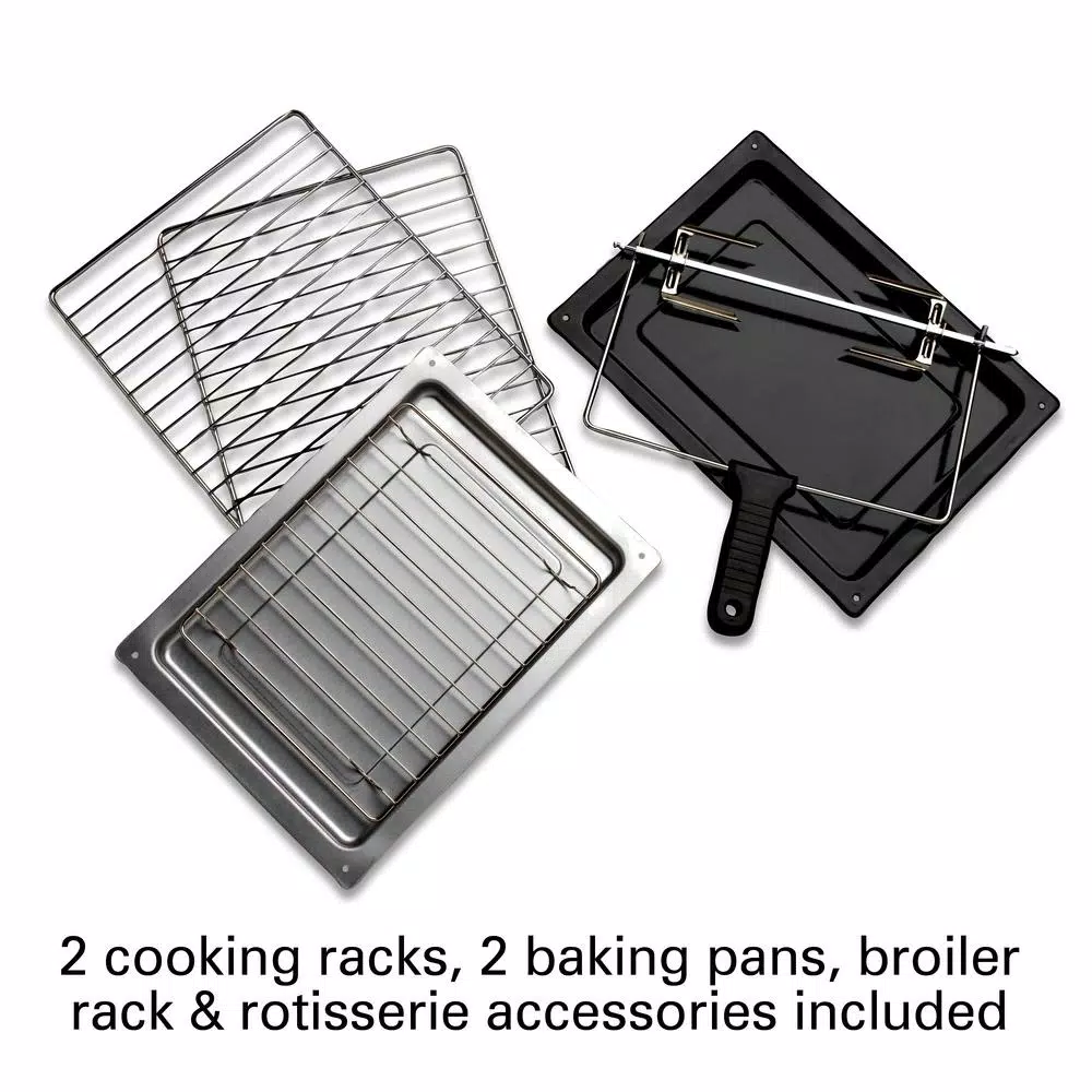 Hamilton Beach Countertop Convection Oven with Rotisserie, Black