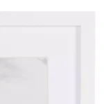 DesignOvation Gallery Wood Photo Frame Set, White Satin Finish, Matted to 5x7 in. (Set of 4) thumbnail 4