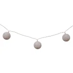 Sienna 10-Light Warm White LED Globe String Lights with Timer, Battery Operated, 7.29 ft thumbnail 1