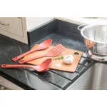 Unbranded EVO Sustainable Goods Red Wood-Plastic Composite Serving Utensil Set, 3-Pack thumbnail 2