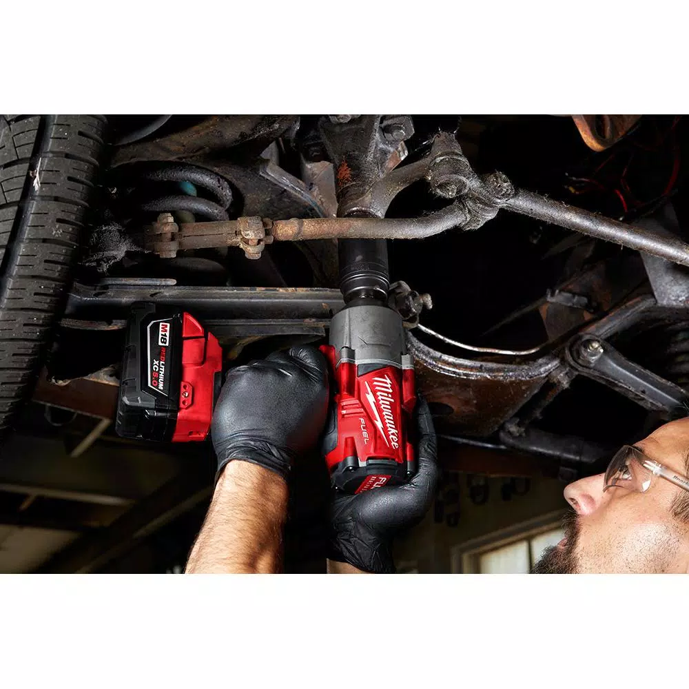 Milwaukee M18 FUEL 1/2 in. High Torque Impact Wrench Kit with 9-Piece Socket Set and 2 5.0 Ah Batteries
