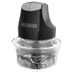 Black+Decker 2-Speed Food Chopper with Two 4-Cup Glass Bowls thumbnail 1
