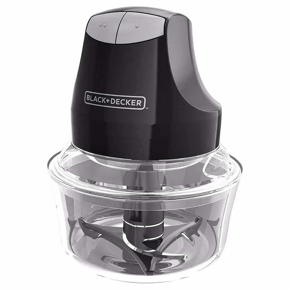 Black+Decker 2-Speed Food Chopper with Two 4-Cup Glass Bowls