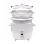 Elite Gourmet 16-Cup Rice Cooker with Steam Tray, White thumbnail 5
