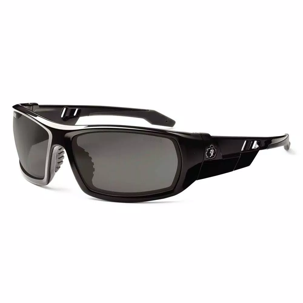 Ergodyne Skullerz Dagr Smoke Lens Black Safety Glasses - ANSI Z87.1+ Ballistic Impact Rated
