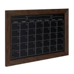 DesignOvation Beatrice Chalkboard Monthly Magnetic Calendar Memo Board, Framed Wall Organizer thumbnail 2