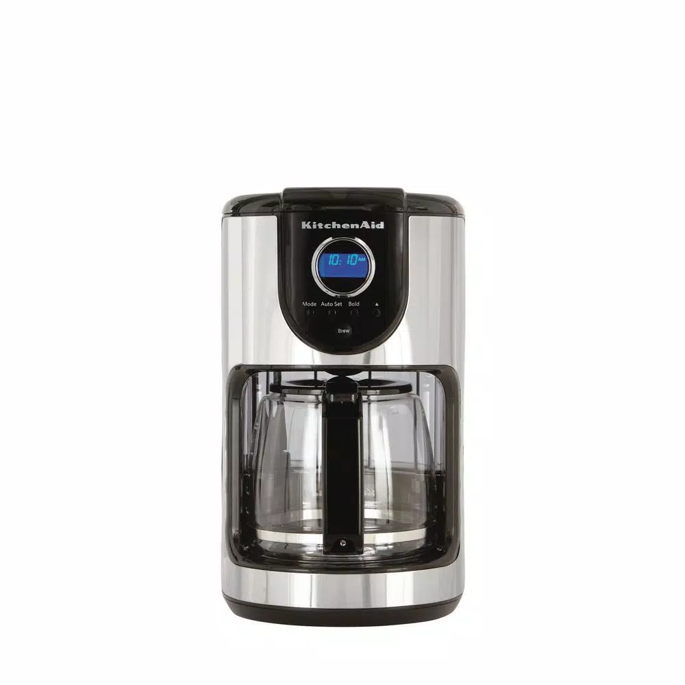KitchenAid 12-Cup Drip Coffee Maker with Glass Carafe, Onyx Black