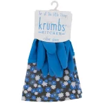 Krumbs Kitchen Rubber Cleaning Gloves, Non-Slip Scalloped Grip, One Size Fits All thumbnail 1