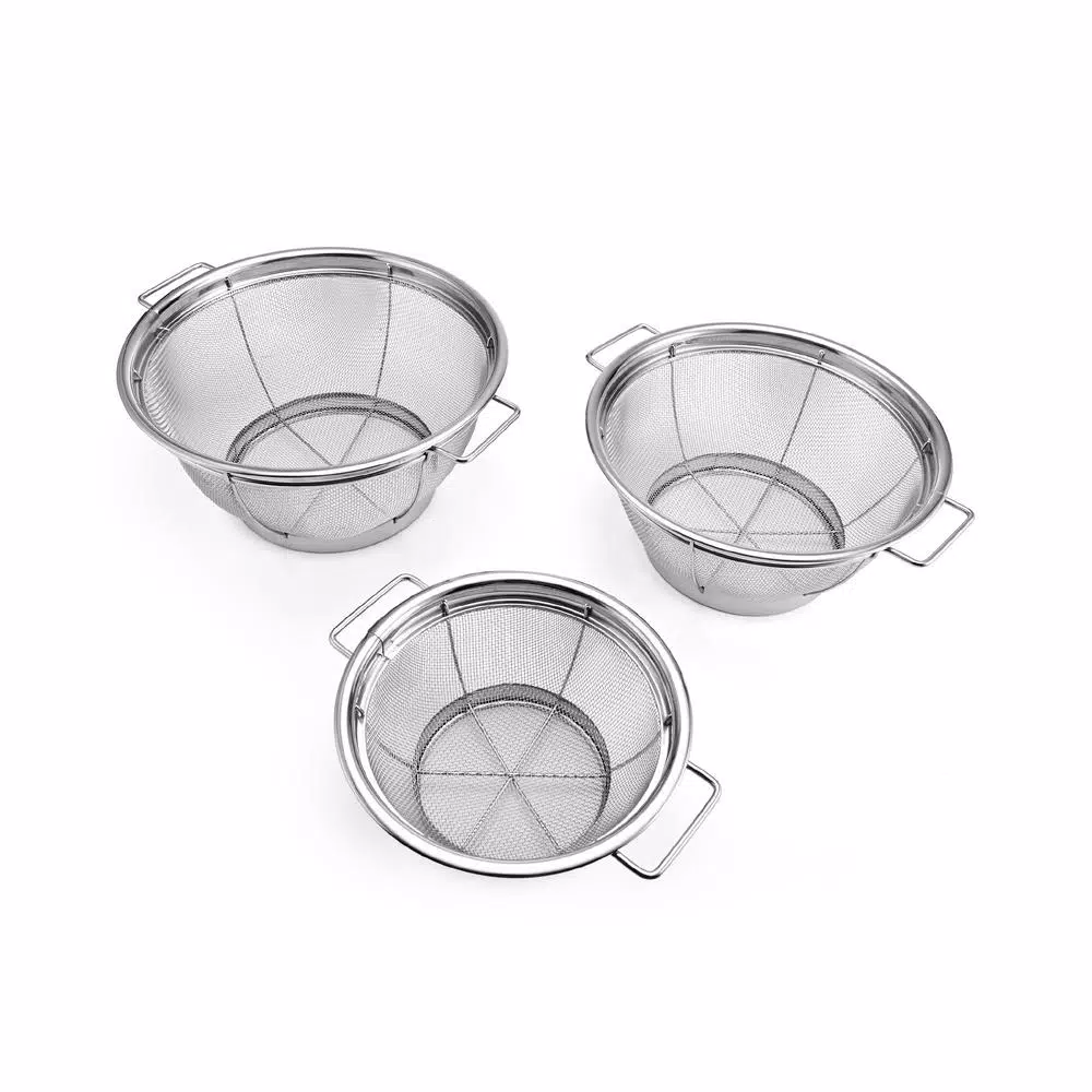 Farberware Stainless Steel Sieve Set of 3 - Fine Mesh Strainers