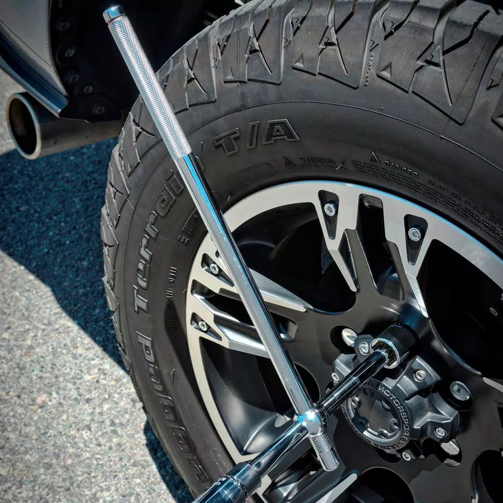 Husky Universal Lug Nut Wrench Set, 4-Piece, 1/2 in. Drive, SAE and Metric