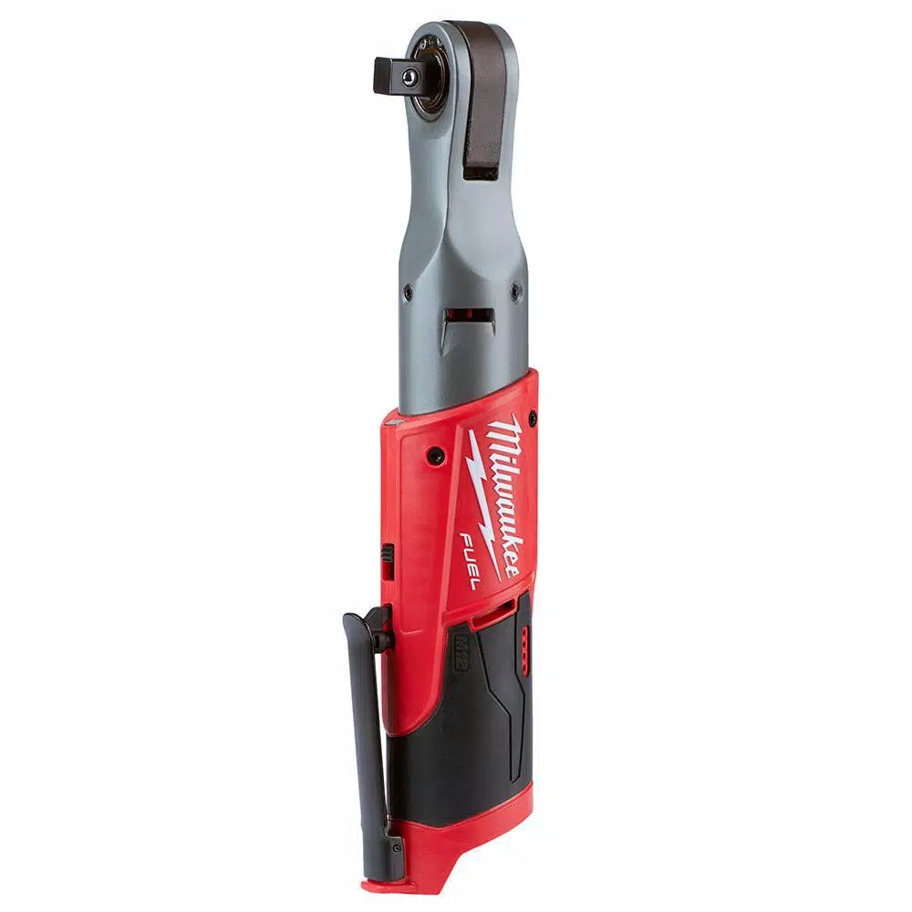 Milwaukee M12 FUEL 1/4 in. and 1/2 in. Cordless Ratchet Combo Kit with Two 3.0 Ah Batteries